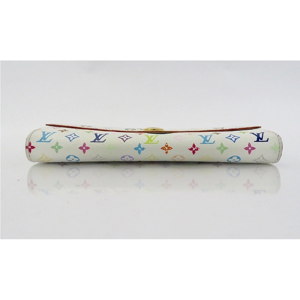 Louis Vuitton White Multicolor Monogram Wallet - Picture 6 of 14